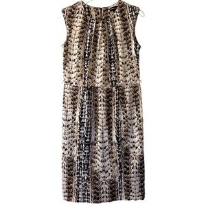 Dana Buchman Brown Abstract Dress NWOT Size 6